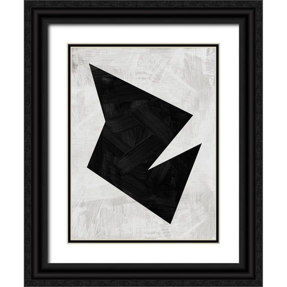 Urban Road 25x32 Black Ornate Wood Framed with Double Matting Museum Art Print Titled - Modular