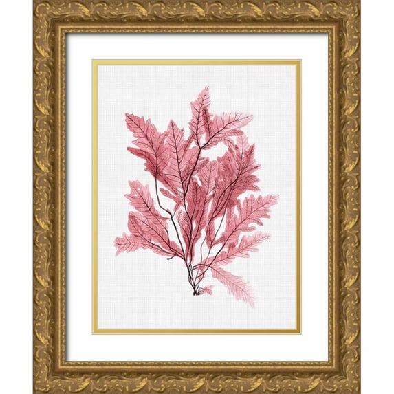 Urban Road 25x32 Gold Ornate Wood Framed with Double Matting Museum Art Print Titled - Aruba Blush Poster