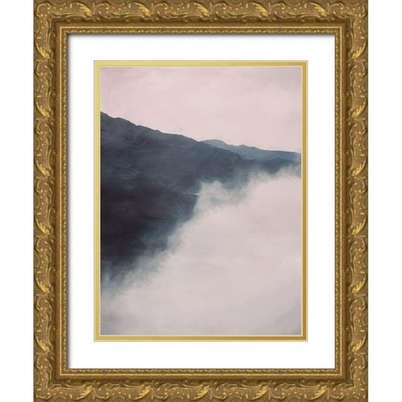 Urban Road 25x32 Gold Ornate Wood Framed with Double Matting Museum Art Print Titled - Mystic