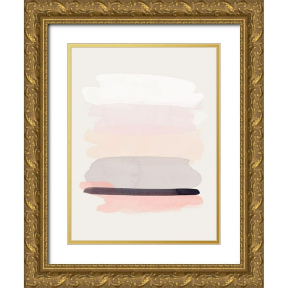 Urban Road 25x32 Gold Ornate Wood Framed with Double Matting Museum Art Print Titled - Shimmer