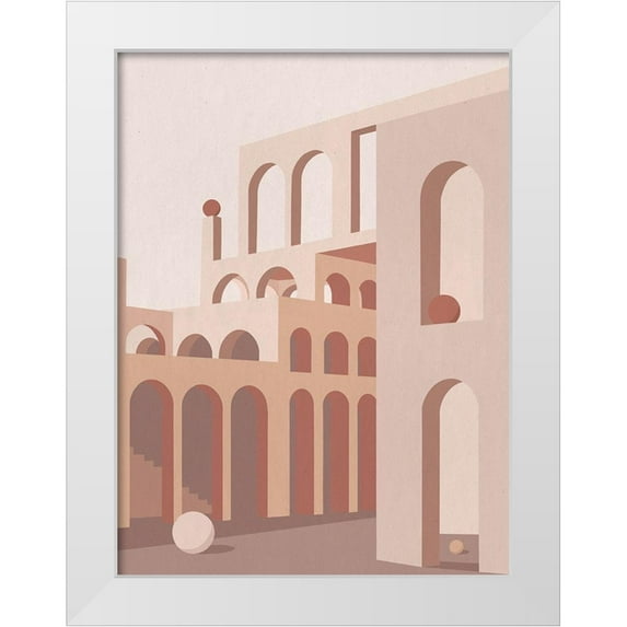 Urban Road 25x32 White Modern Wood Framed Museum Art Print Titled - Grand Designs
