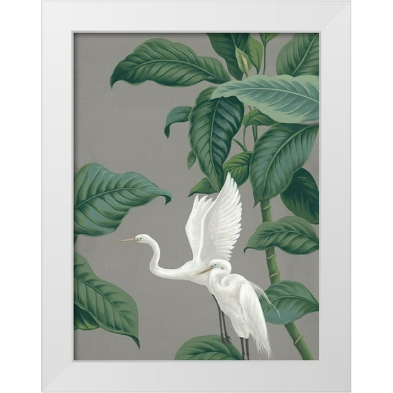 Urban Road 25x32 White Modern Wood Framed Museum Art Print Titled - Paper Crane III