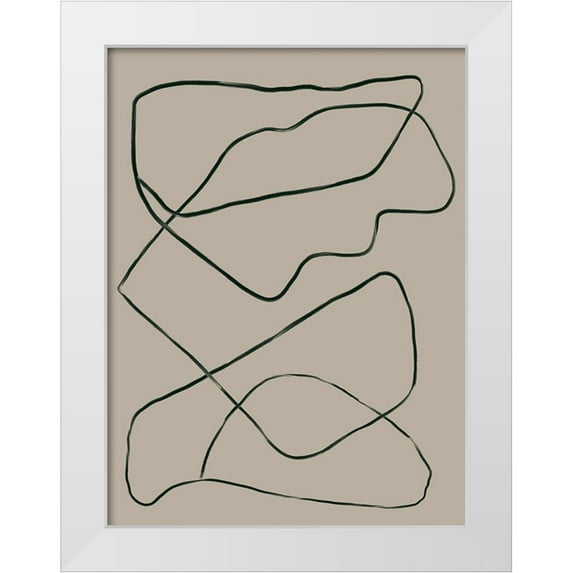 Urban Road 25x32 White Modern Wood Framed Museum Art Print Titled - Stacks