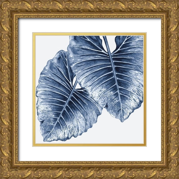 Urban Road 26x26 Gold Ornate Wood Framed with Double Matting Museum Art Print Titled - Royal Elephant Ears Poster