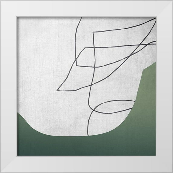 Urban Road 26x26 White Modern Wood Framed Museum Art Print Titled - Spire