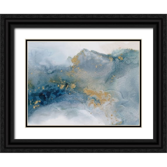 Urban Road 32x25 Black Ornate Wood Framed with Double Matting Museum Art Print Titled - Cloudland II