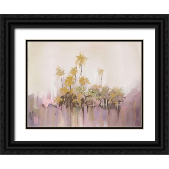 Urban Road 32x25 Black Ornate Wood Framed with Double Matting Museum Art Print Titled - Island of Solitude II