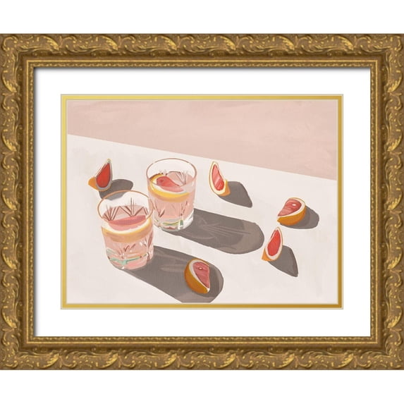 Urban Road 32x25 Gold Ornate Wood Framed with Double Matting Museum Art Print Titled - Sweet As Candy