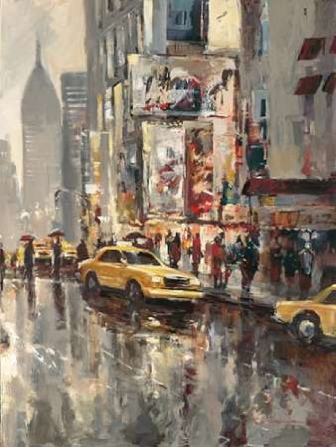 Urban Scene Canvas Art - Brent Heighton (22 x 28)