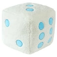 thumbnail image 1 of Urban Shop 10.5" x 10.5" Blue & White Dice Decorative Pillow, Teens and Young Adults, 1 of 8