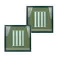 thumbnail image 1 of Urban Shop 12 x 12 Green Wood Picture Frames, 2-Pack, Displays 6 x 8 Photo with Mat, 1 of 10
