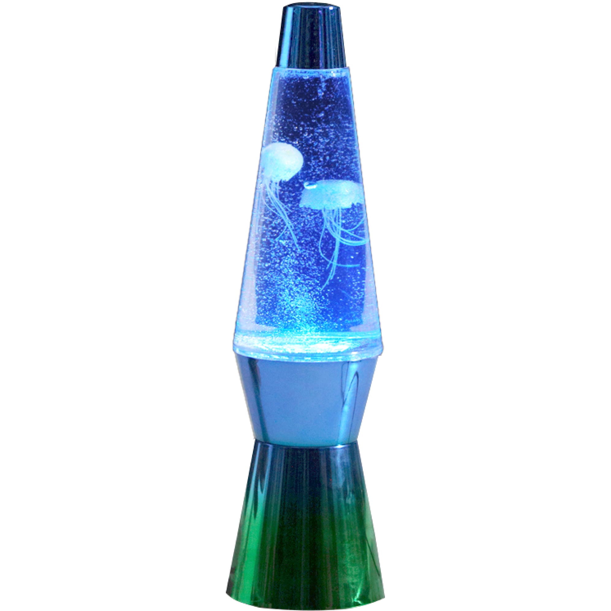 Urban Shop 13" Blue and Green Ombre Jellyfish Motion Lamp, Pre-Filled and USB Powered, Incandescent Bulb