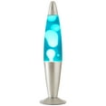 Urban Shop, 16" Blue Lava Motion Volcano Lamp, White Wax in Blue Liquid