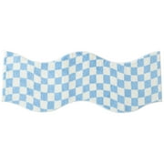 Urban Shop 18" x 55" Wavy Blue Indoor Accent Rug - Modern Decor