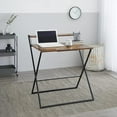 thumbnail image 1 of Urban Shop 2-Tier Wood and Steel Folding Desk, 1 of 5