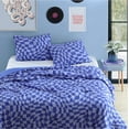 thumbnail image 1 of Urban Shop 3 Piece Textured Blue Check Comforter Set, Full/Queen, 1 of 8