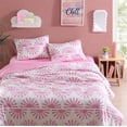 thumbnail image 1 of Urban Shop 3-Piece Textured Pink Sunburst Comforter Set, Full/Queen, 1 of 7
