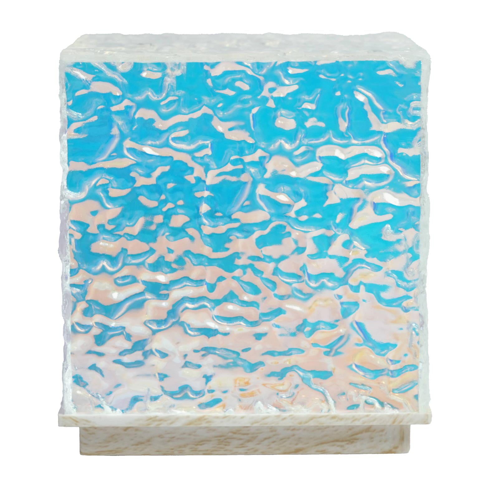 Urban Shop 4" Iridescent Cube Glowy Mood Light