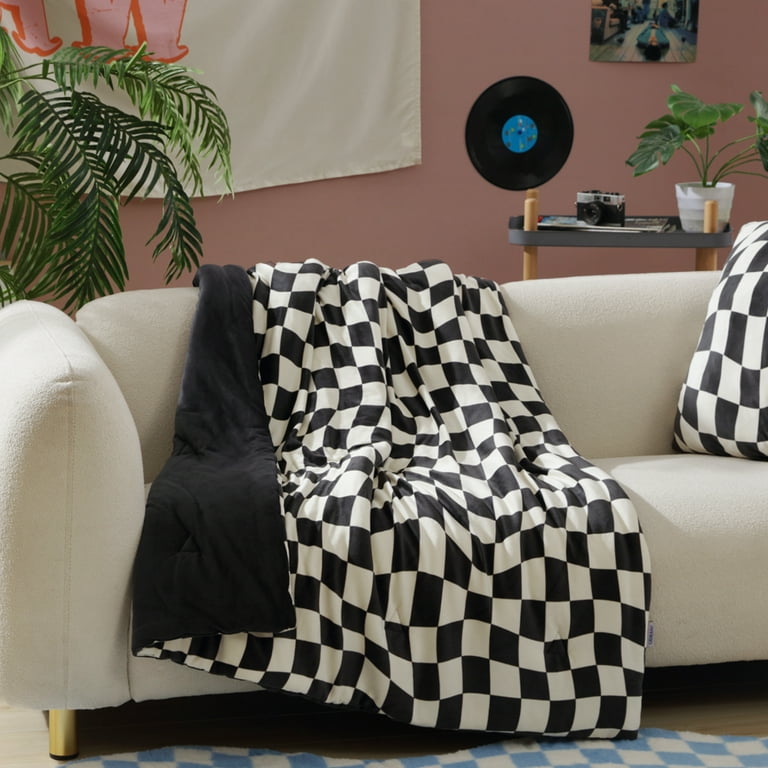 Black and white blanket walmart sale