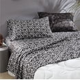 thumbnail image 1 of Urban Shop 6 Piece Black and White Floral Mix and Match Sheet Set, Twin/XL, 1 of 7