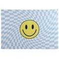 thumbnail image 1 of Urban Shop 60" x 60" Retro Blue Smiley Wall Tapestry, 1 of 8