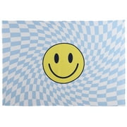 Urban Shop 60 x 60 Retro Blue Smiley Wall Tapestry