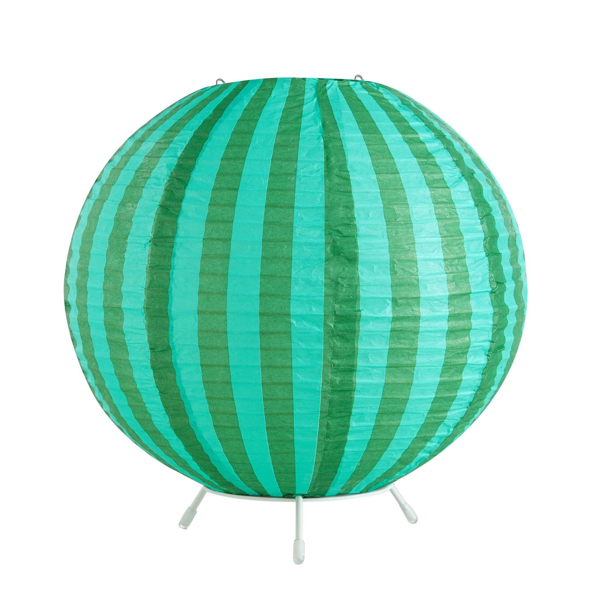 Urban Shop 8.2"H x 9" D Paper Lantern Table Lamp, Green