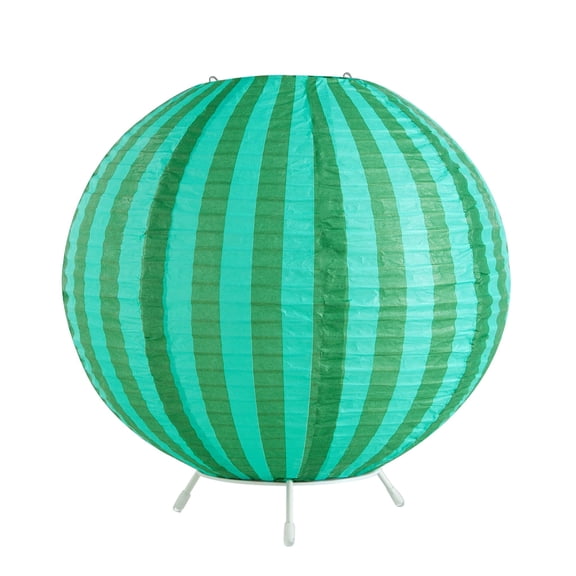Urban Shop 8.2"H x 9" D Paper Lantern Table Lamp, Green