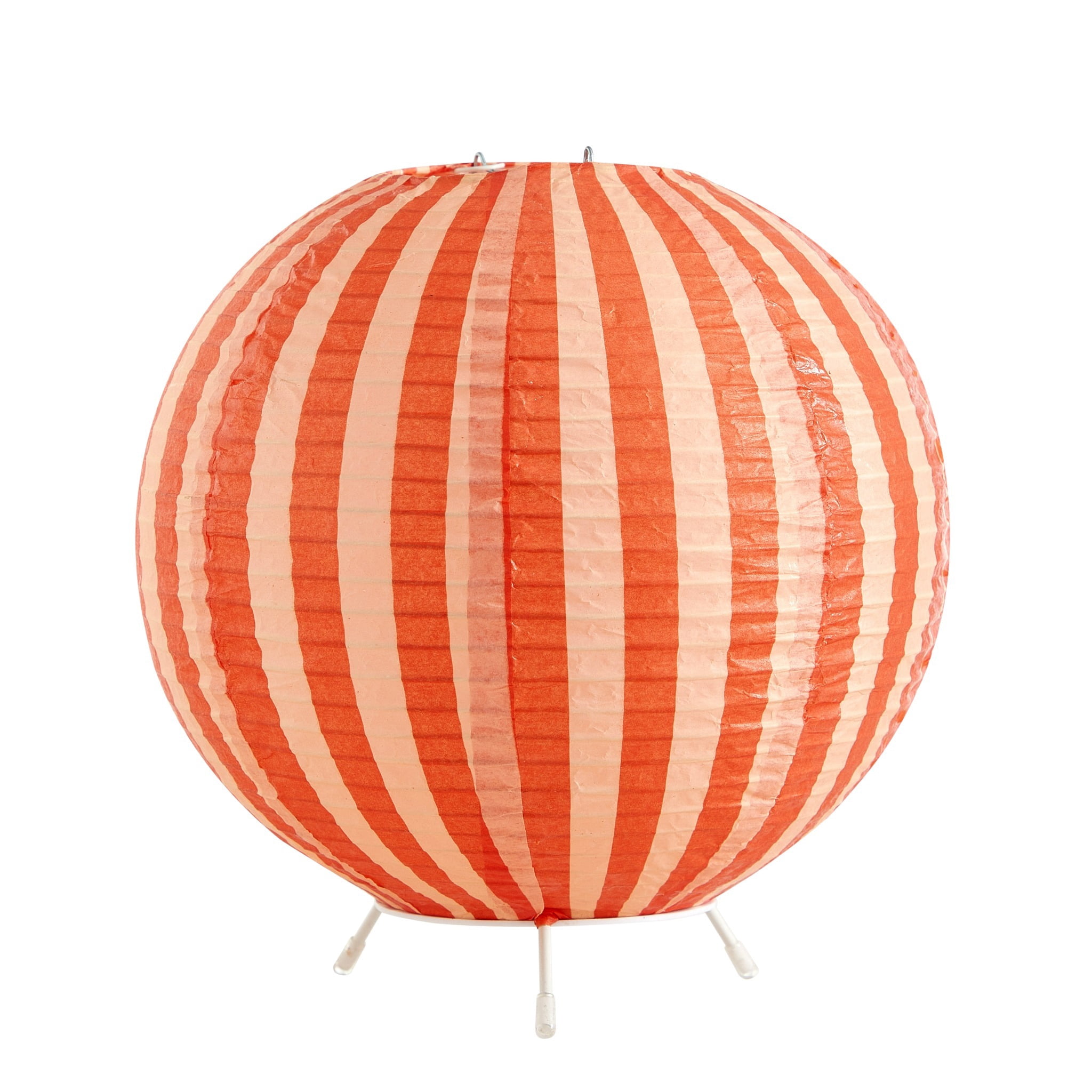 Urban Shop 8.2"H x 9"D Paper Lantern Table Lamp, Orange