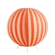 Urban Shop 8.2"H x 9"D Paper Lantern Table Lamp, Orange