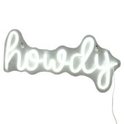 Urban Shop 9.5 x 21 Howdy White LED Wall Sign