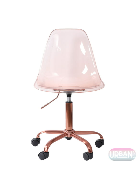 Urban Shop Acrylic Rolling Office Chair, Lantana