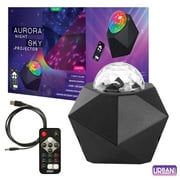 Urban Shop Aura Projector with Laser, Black