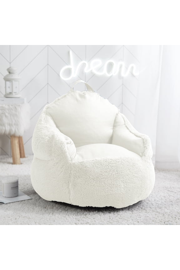 Bean Bag Chair, Ivory
