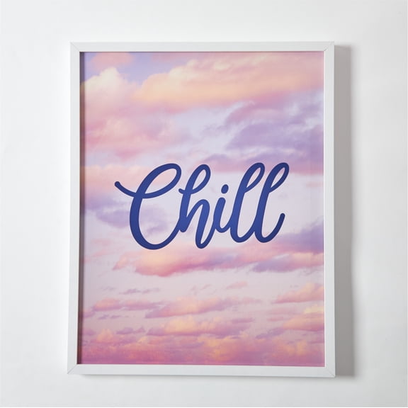Urban Shop Chill Canvas Wall Art, 20" H x 16" W