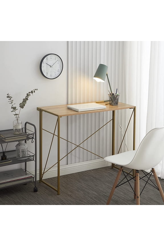 Collapsible Desk, Light Wood