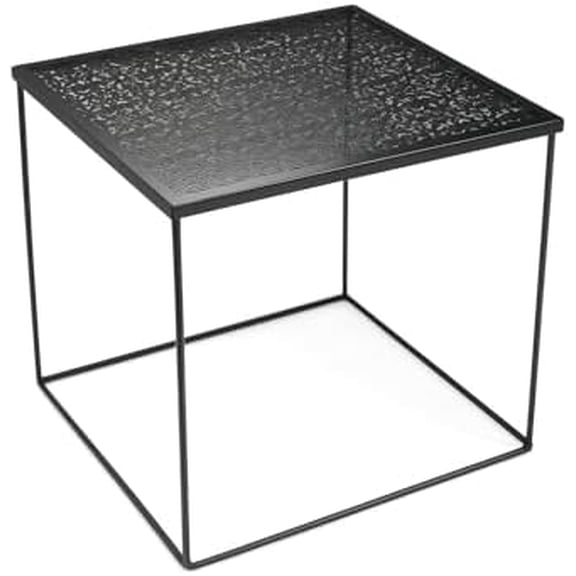 Urban Shop Die Cut Metal Side Table, Black$$Furniture