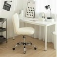 thumbnail image 1 of Urban Shop Faux Fur Armless Swivel Task Office Chair, Multiple Colors, 1 of 8