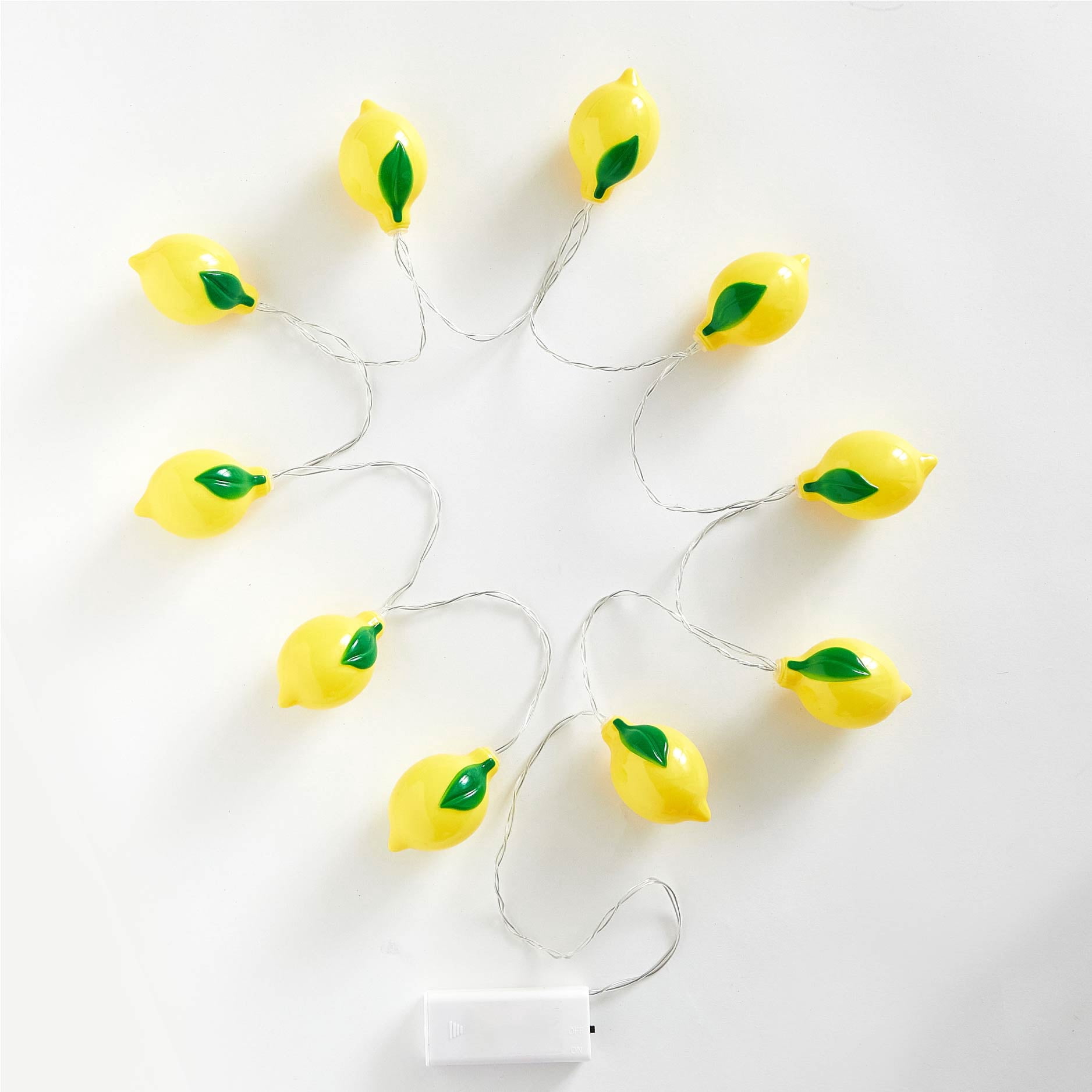 Urban Shop Indoor 5.5' Battery Operated Lemon Figural LED String Lights