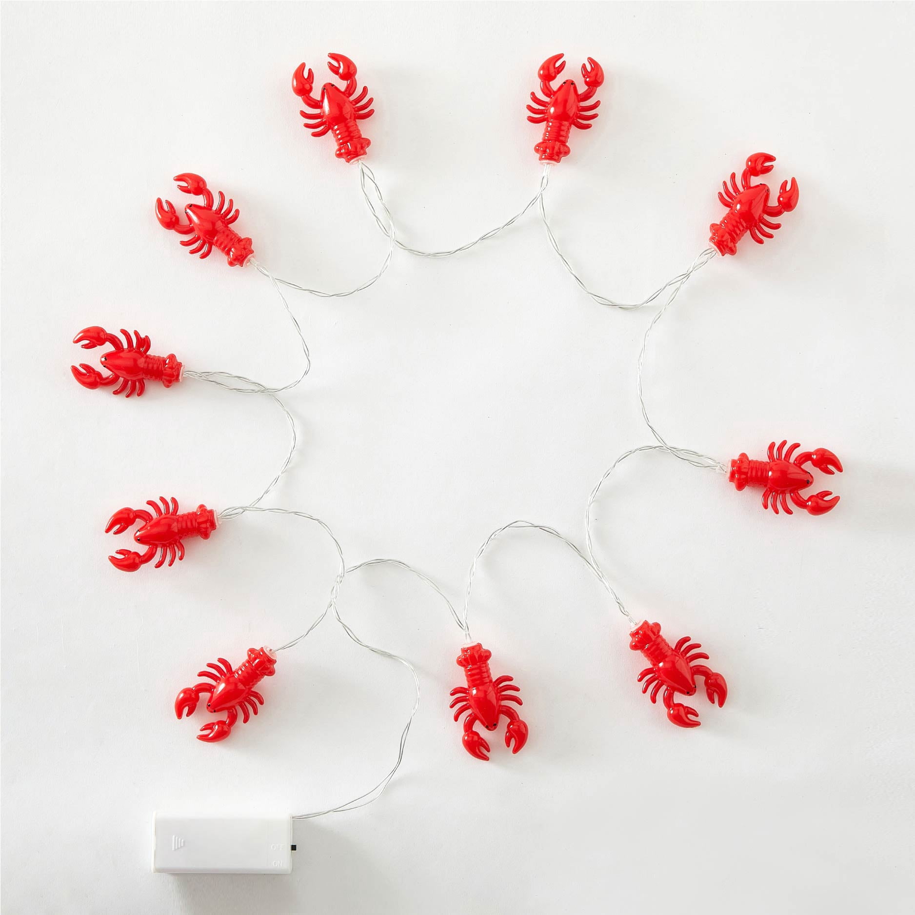 Urban Shop Indoor 5.5' Battery Operated Lobster Figural LED String Lights
