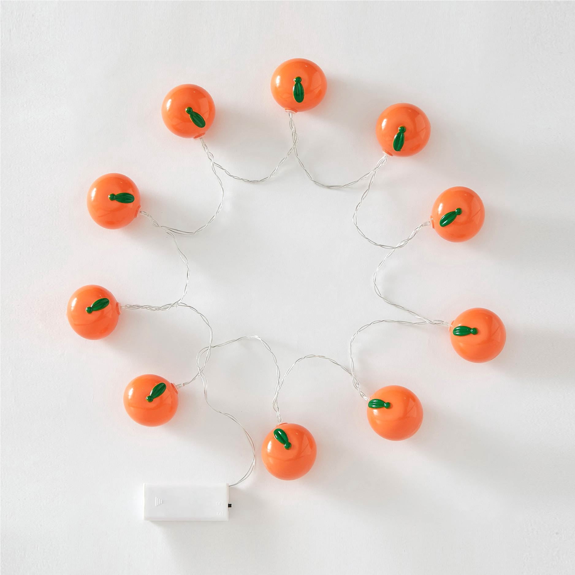 Urban Shop Indoor 5.5' Battery Operated Orange Figural LED String Lights