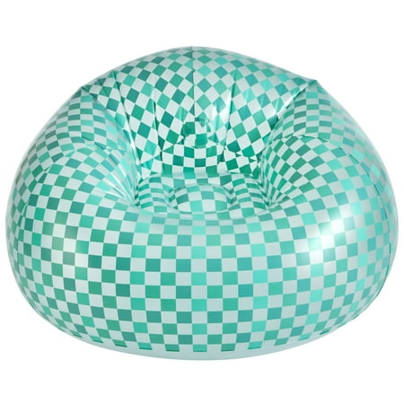 Urban Shop Inflatable Chair, Teal/White, Teen and Adults