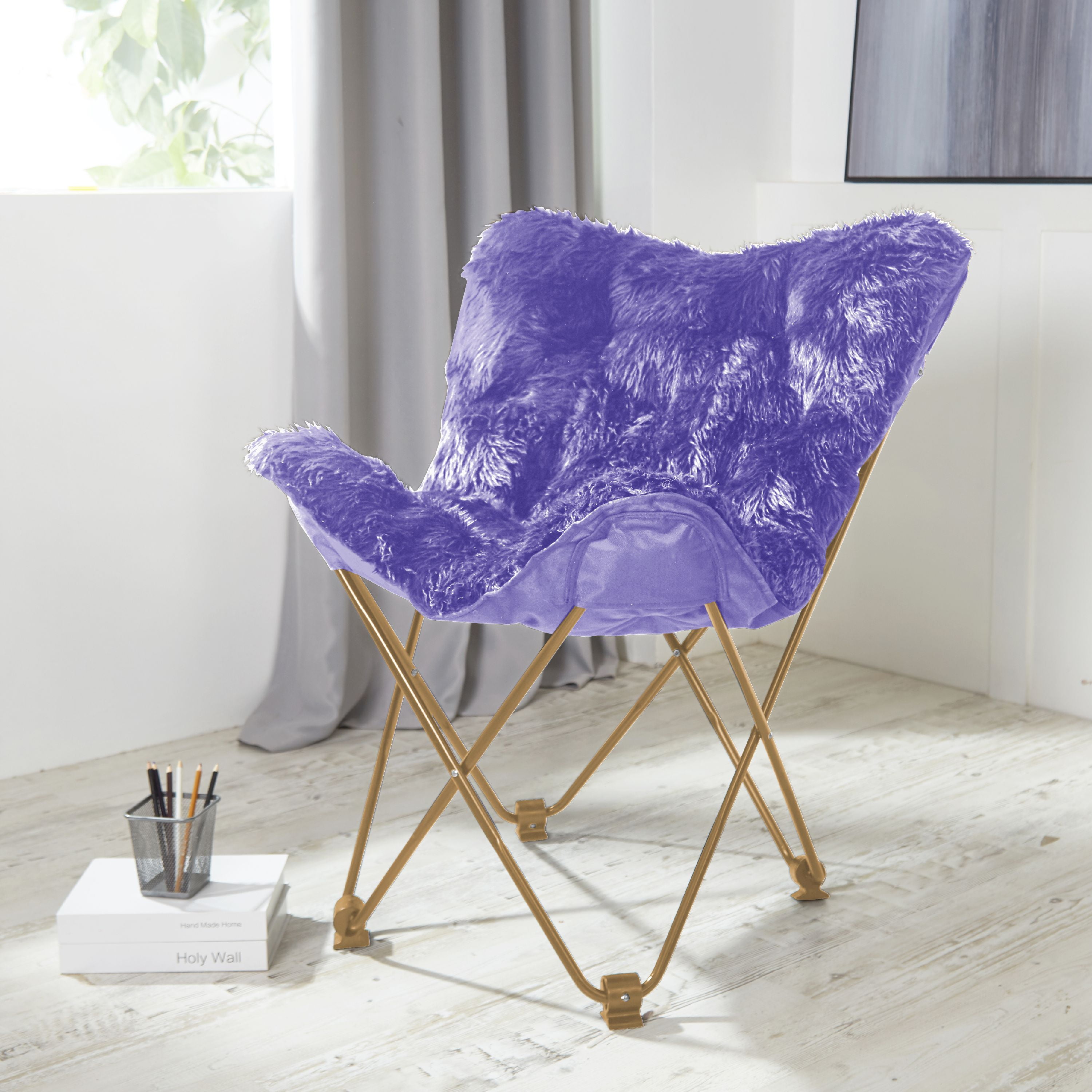 Urban Shop Mongolian Butterfly Chair Available in Multiple Colors
