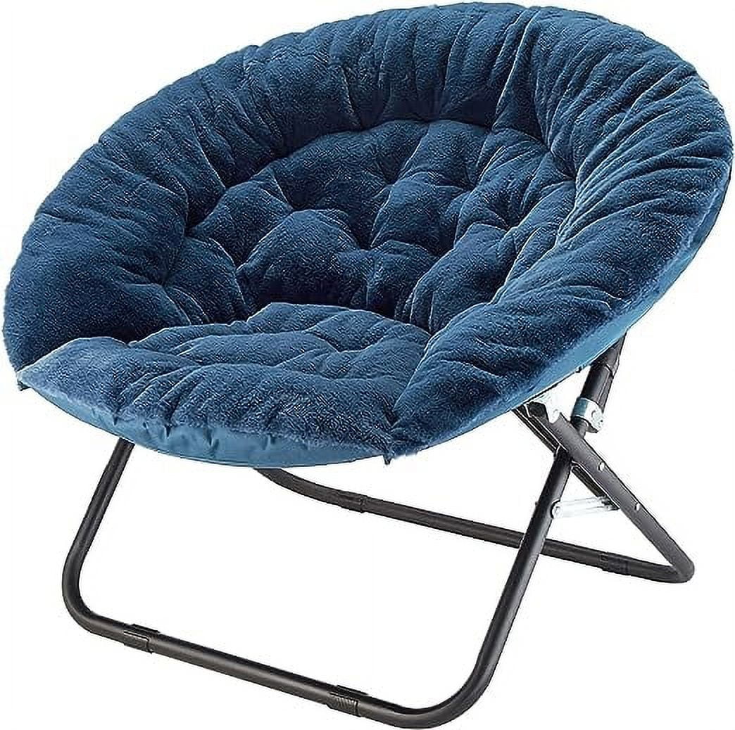 Navy blue saucer sale chair
