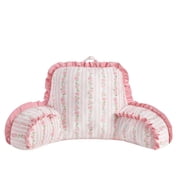 Urban Shop Petals & Pearls 35"x 22" Pink Floral Stripe Backrest Pillow