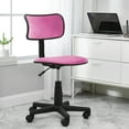 thumbnail image 1 of Urban Shop Pink Crushed Velvet Swivel Chair, Adjustable Height, 1 of 2