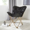 thumbnail image 1 of Urban Shop Polyester Folding Chair, Black, 1 of 3