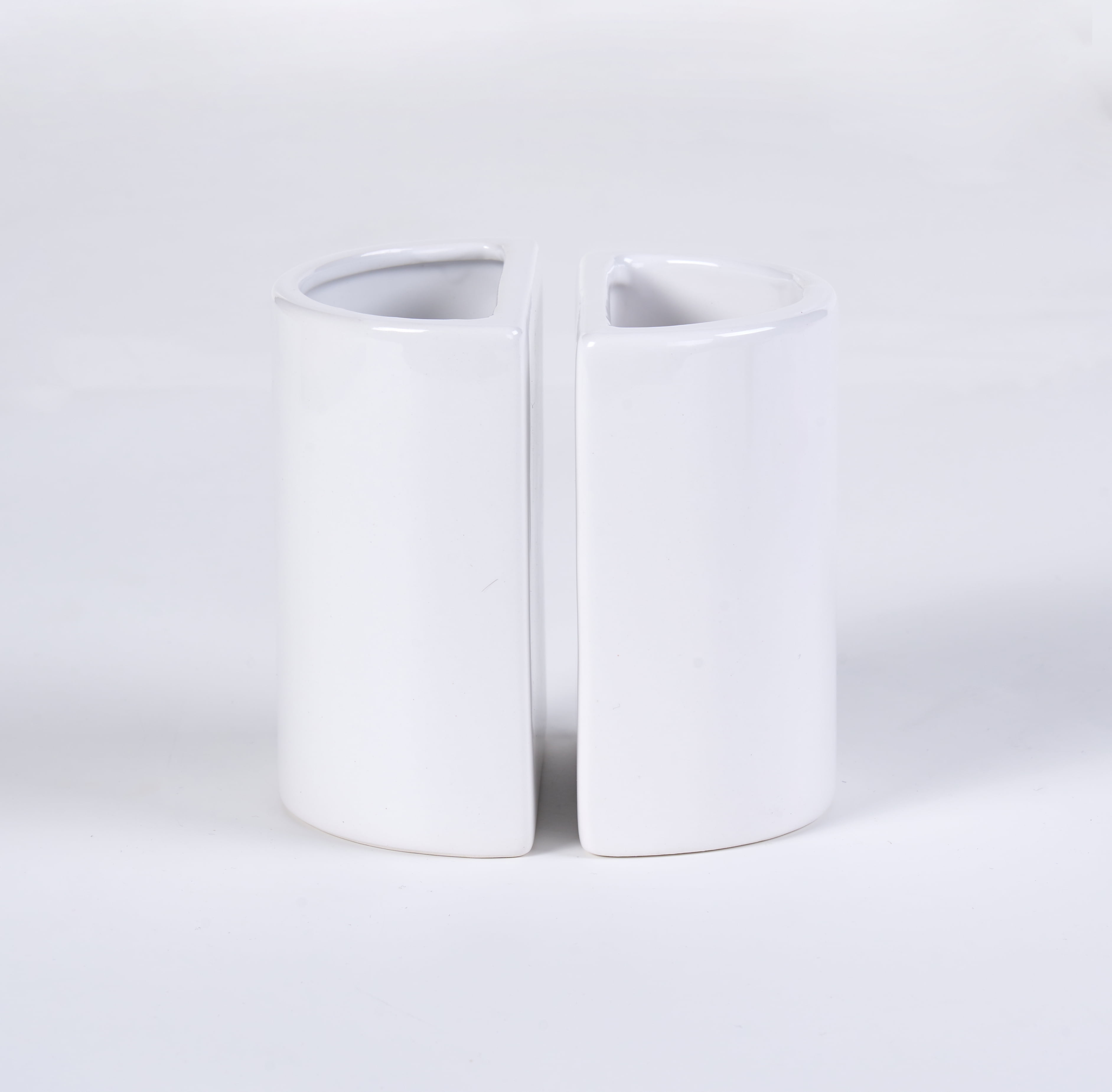 Urban Shop Storage Ceramic Bookends 2" L x 3.5" W x 4.5" H each