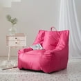 thumbnail image 1 of Urban Shop Supportive Polyester Canvas Bean Bag with Pocket, Hot Pink, 1 of 5