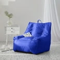 thumbnail image 1 of Urban Shop Supportive Polyester Canvas Bean Bag with Pocket, Royal, 1 of 5